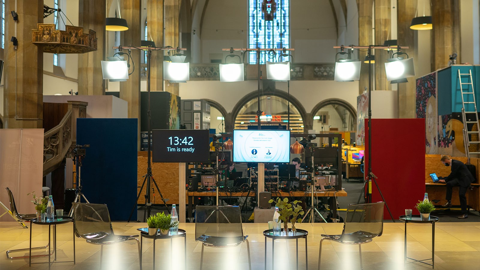 Lobby der All About Remote 2020 in der Digital Church Aachen